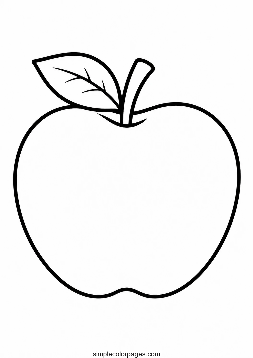 Preview of Apple Coloring Page