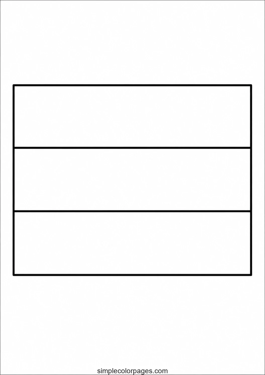 Preview of Armenia Flag Coloring Page