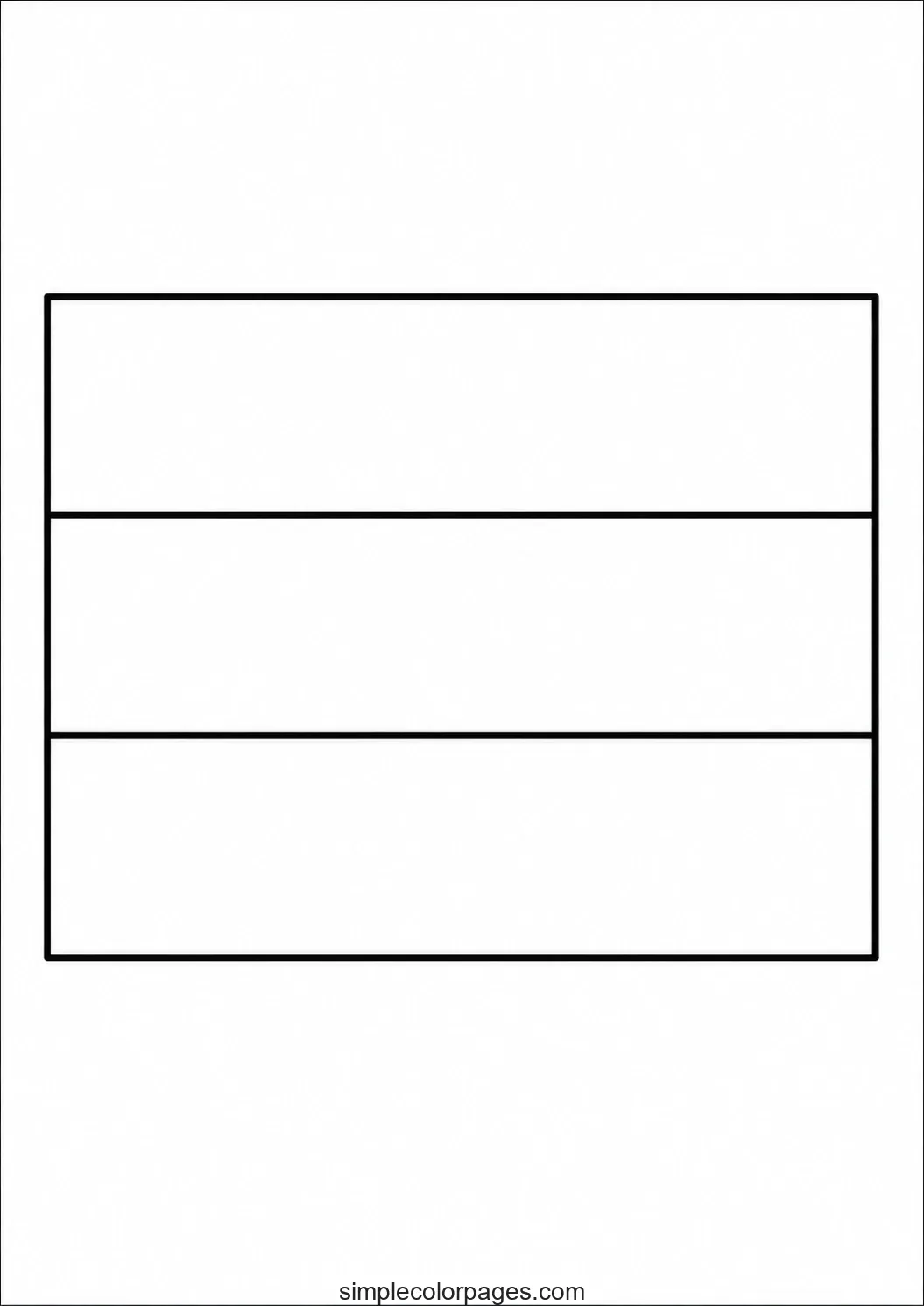Preview of Armenia Flag Coloring Page