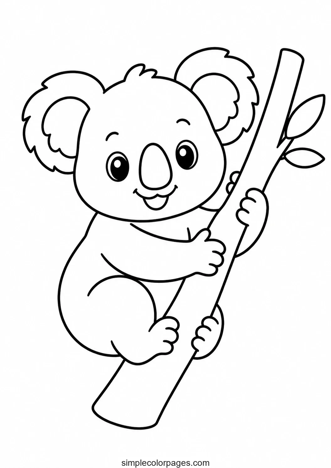 Preview of Baby Koala Coloring Page