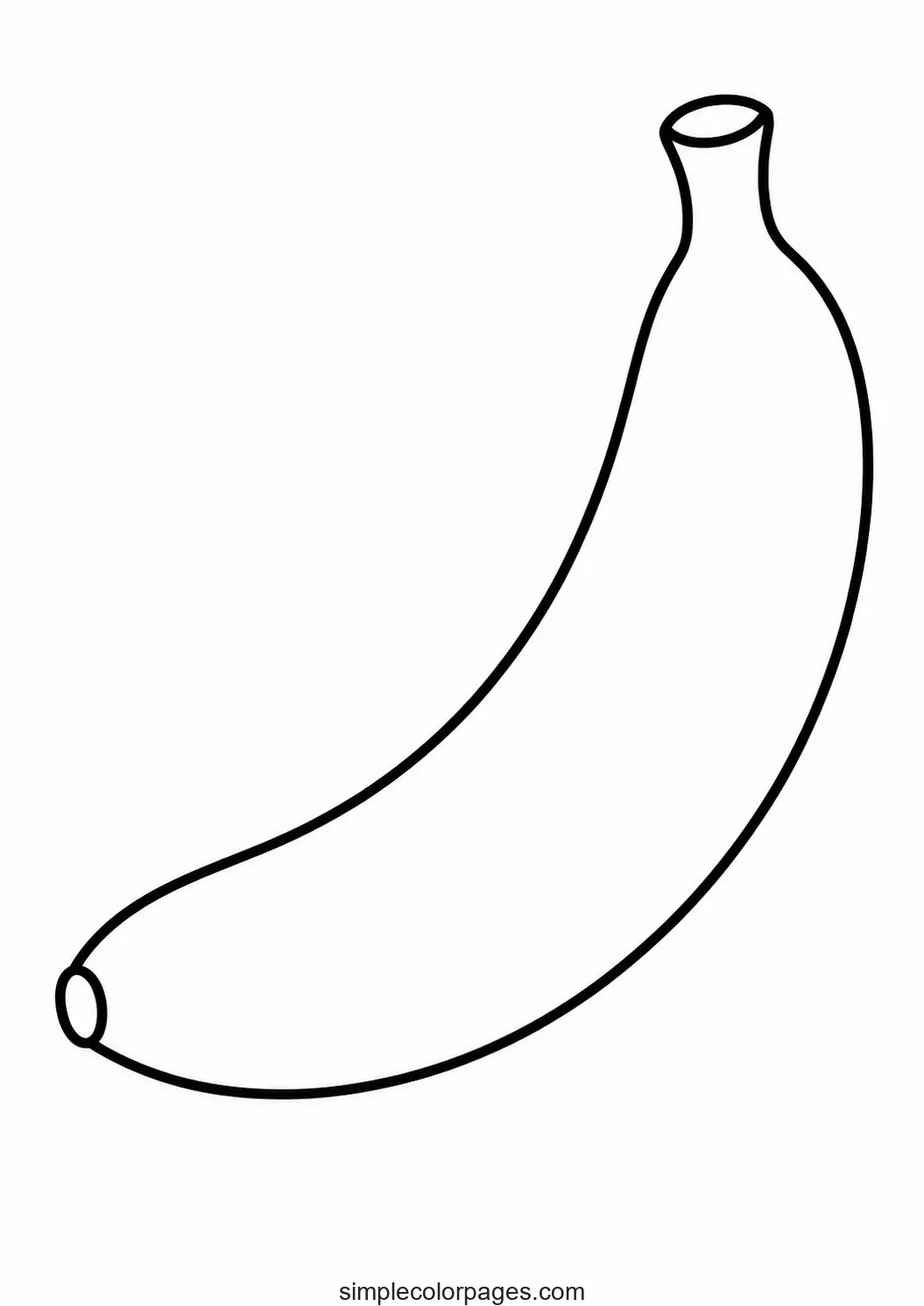 Preview of Banana Coloring Page