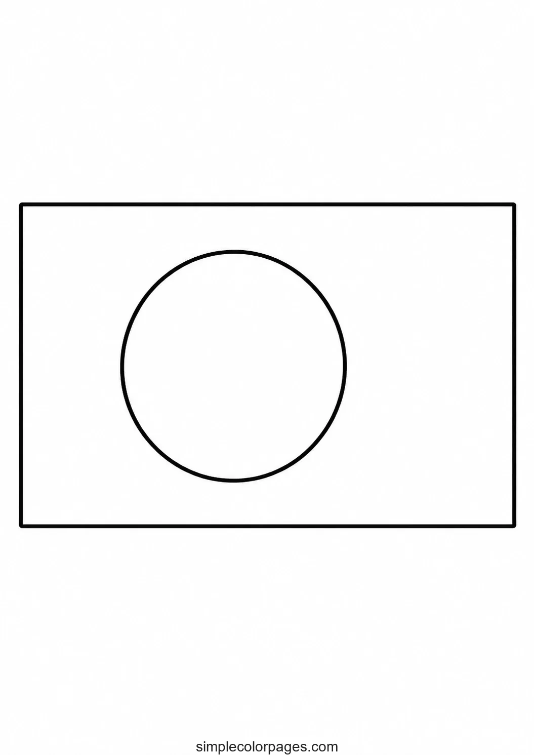 Preview of Bangladesh Flag Coloring Page