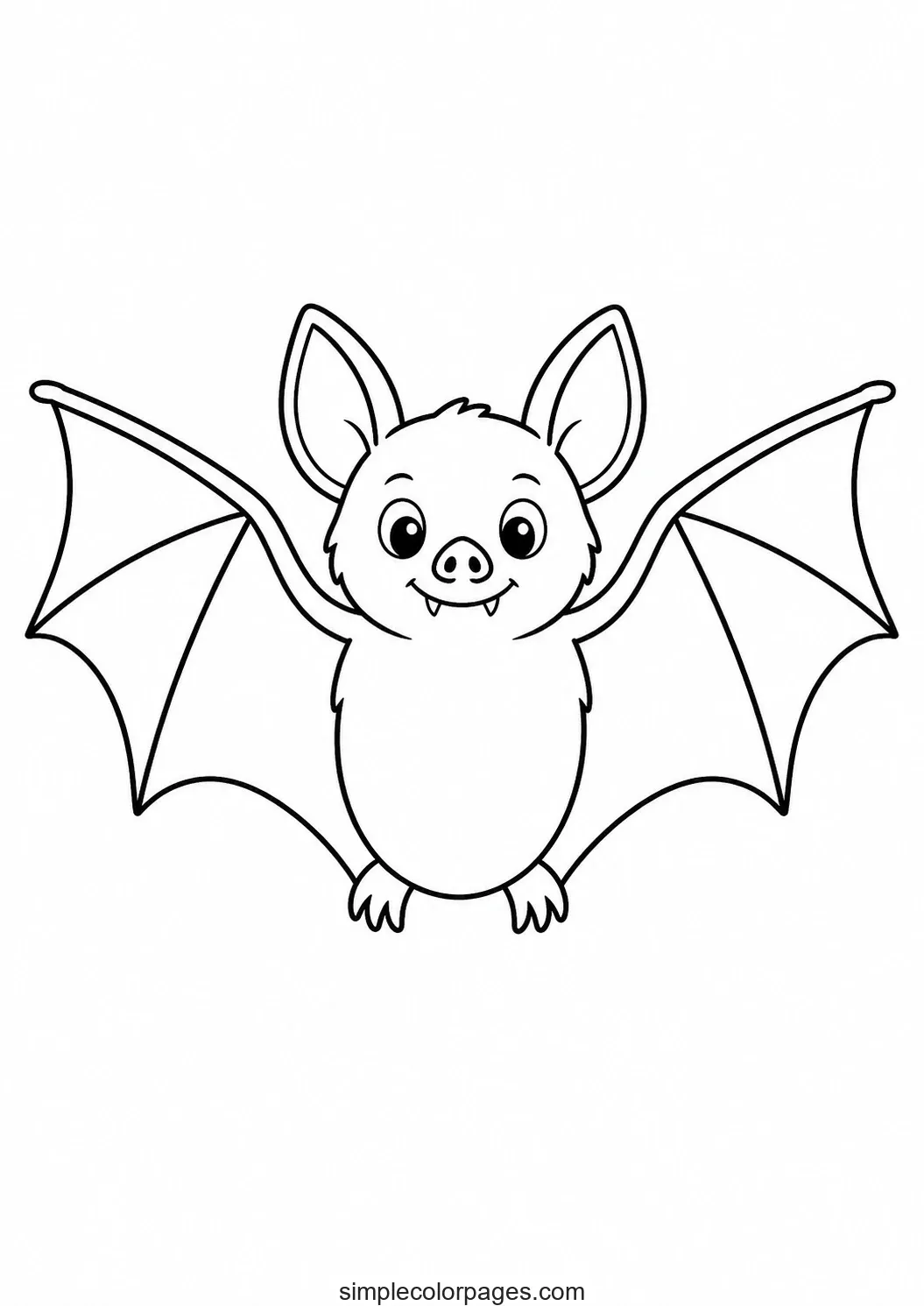 Preview of Bat Coloring Pages