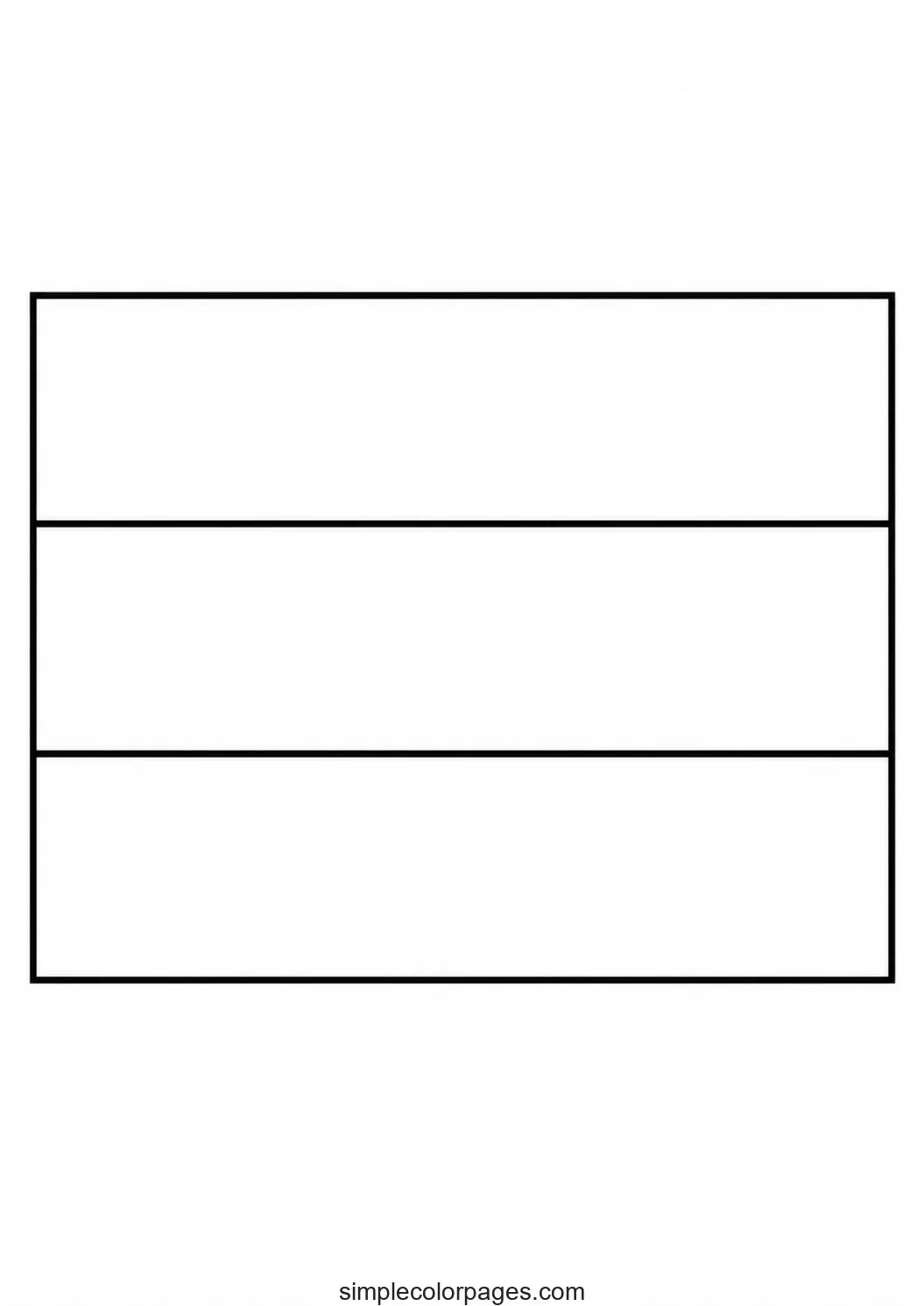Preview of Bolivia Flag Coloring Page
