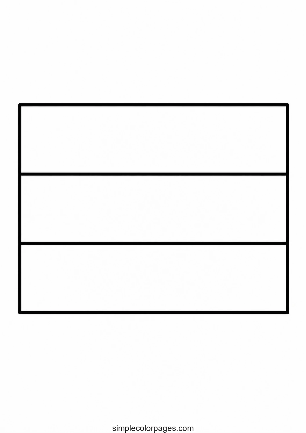 Preview of Bulgaria Flag Coloring Page