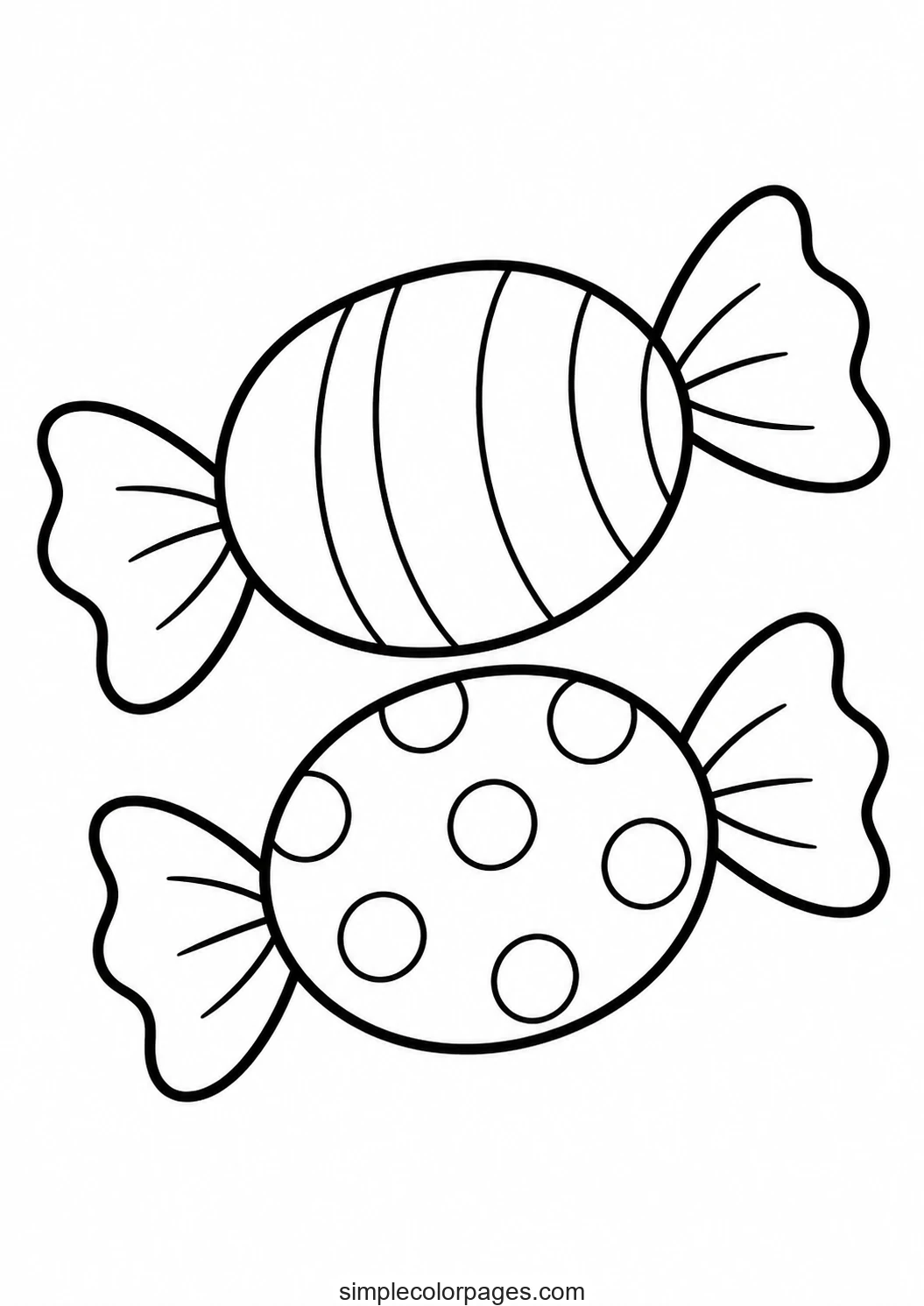 Preview of Candy Coloring Page
