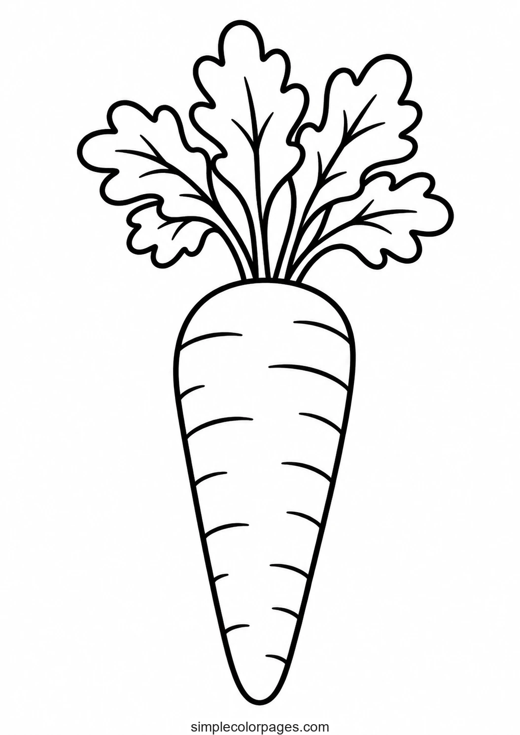 Preview of Carrot Coloring Page