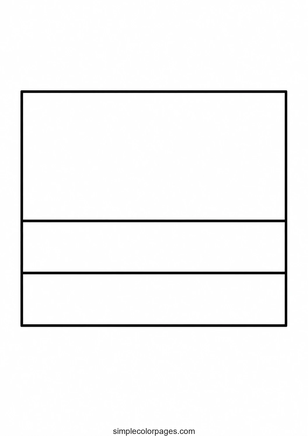 Preview of Colombia Flag Coloring Page