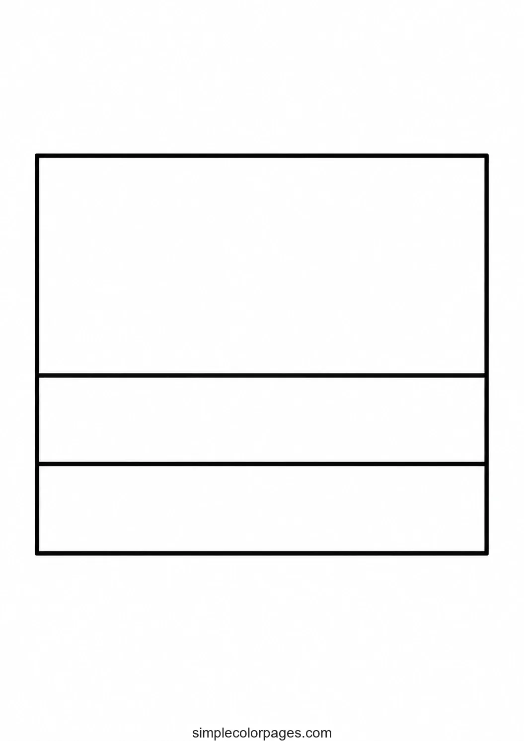 Preview of Colombia Flag Coloring Page