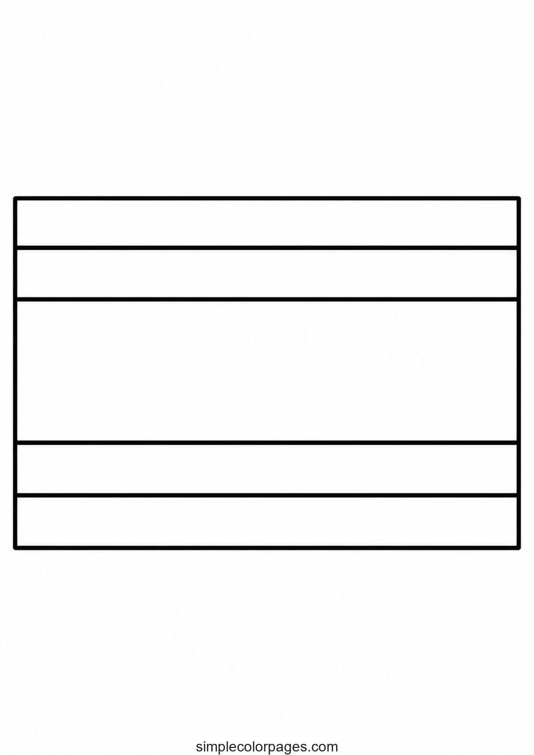 Preview of Costa Rica Flag Coloring Page