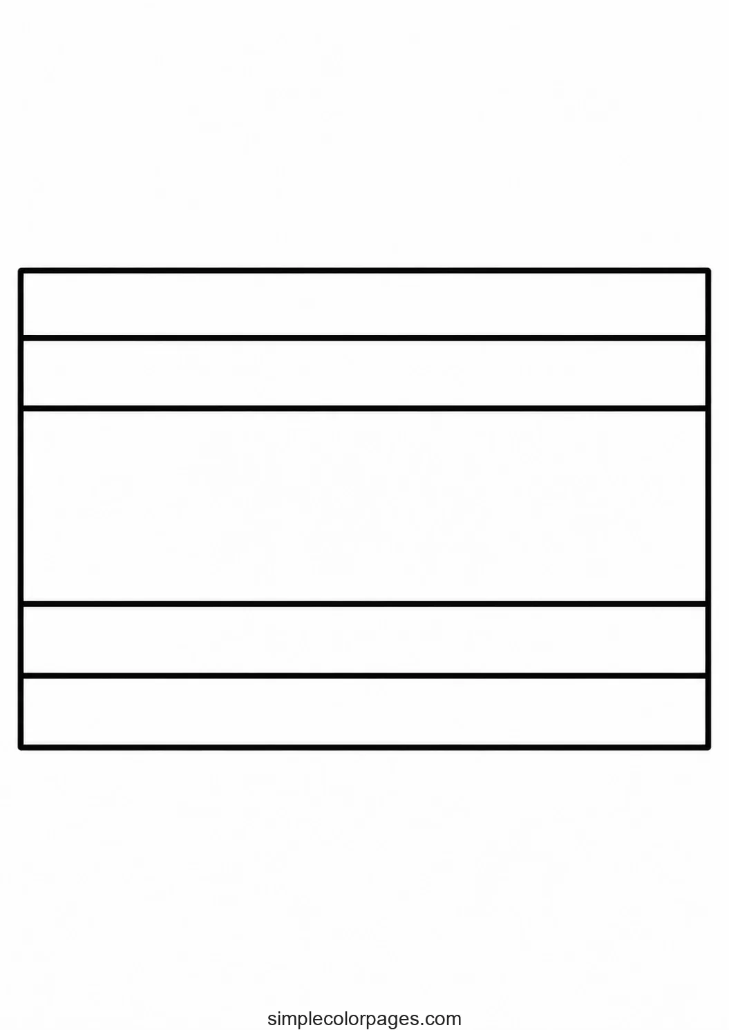 Preview of Costa Rica Flag Coloring Page