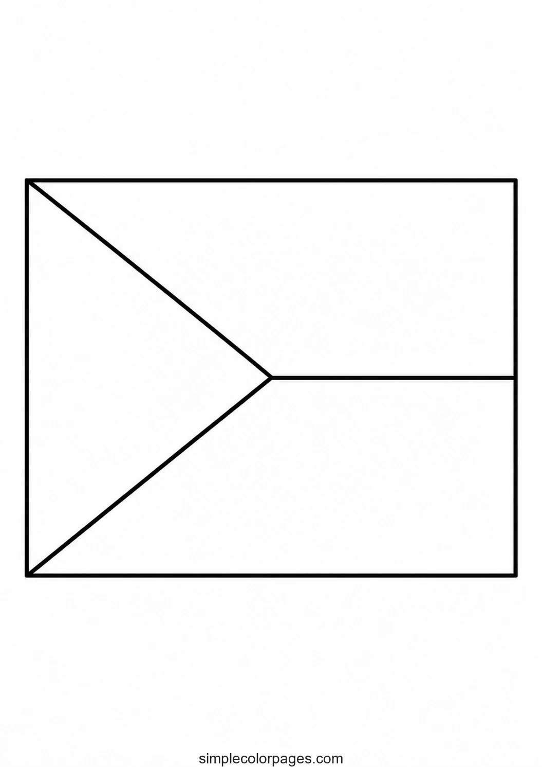 Preview of Czech Republic Flag Coloring Page