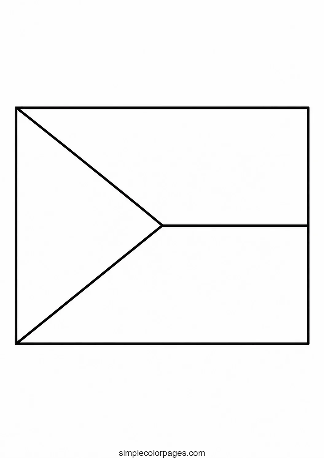 Preview of Czech Republic Flag Coloring Page