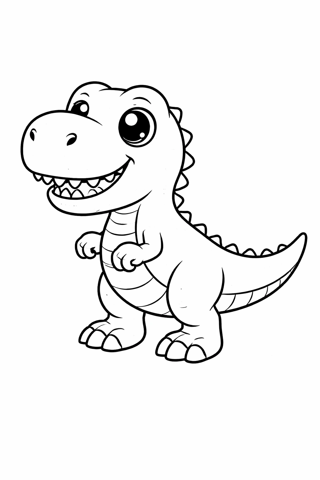 Preview of T Rex Coloring Page