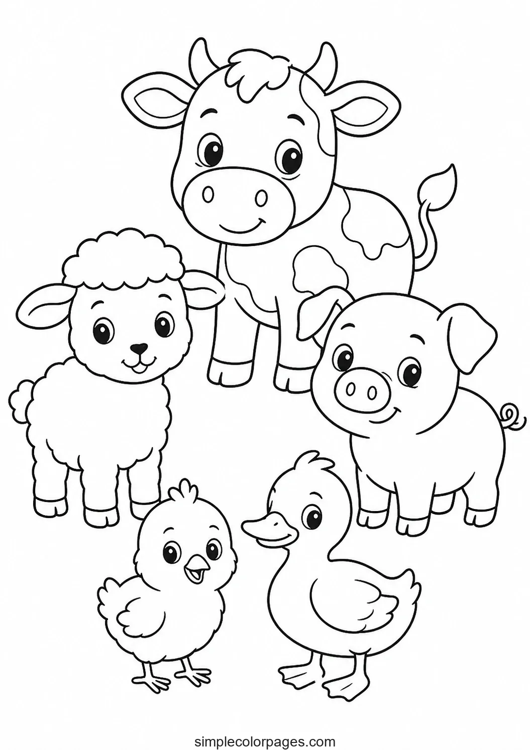 Preview of Farm Animal Coloring Pages