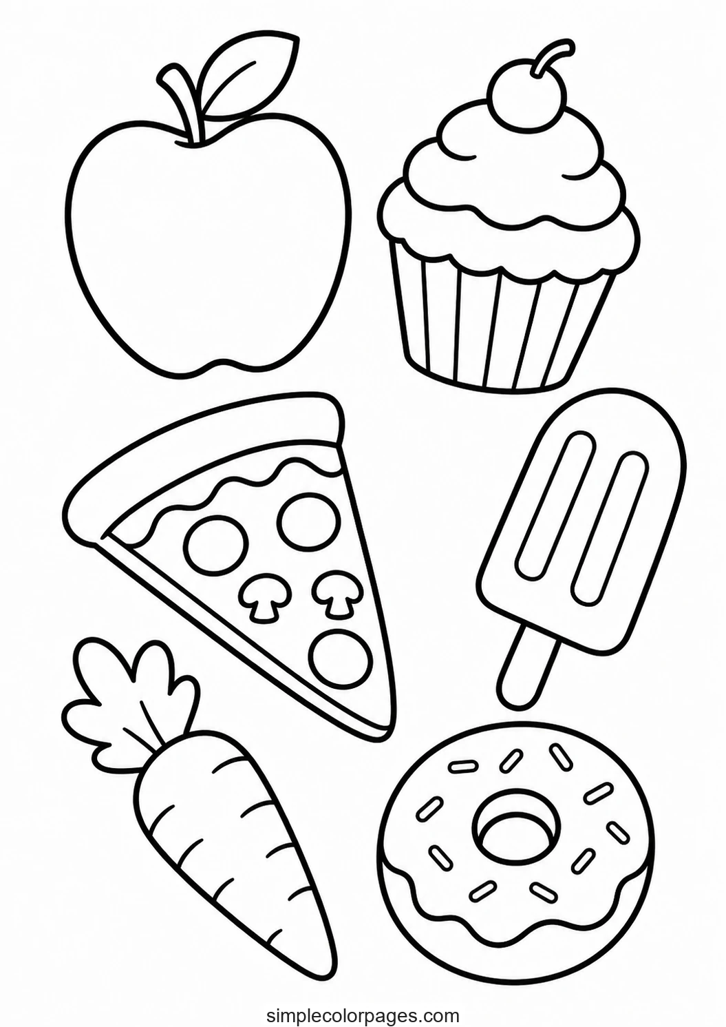Preview of Food Coloring Pages