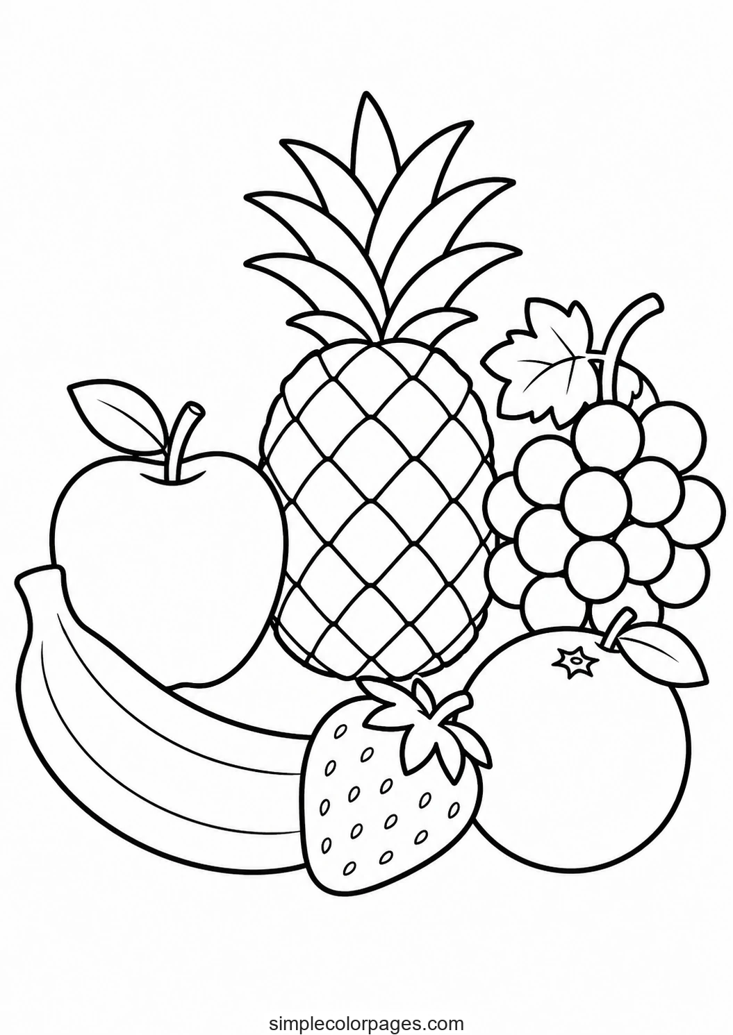 Preview of Fruit Coloring Pages