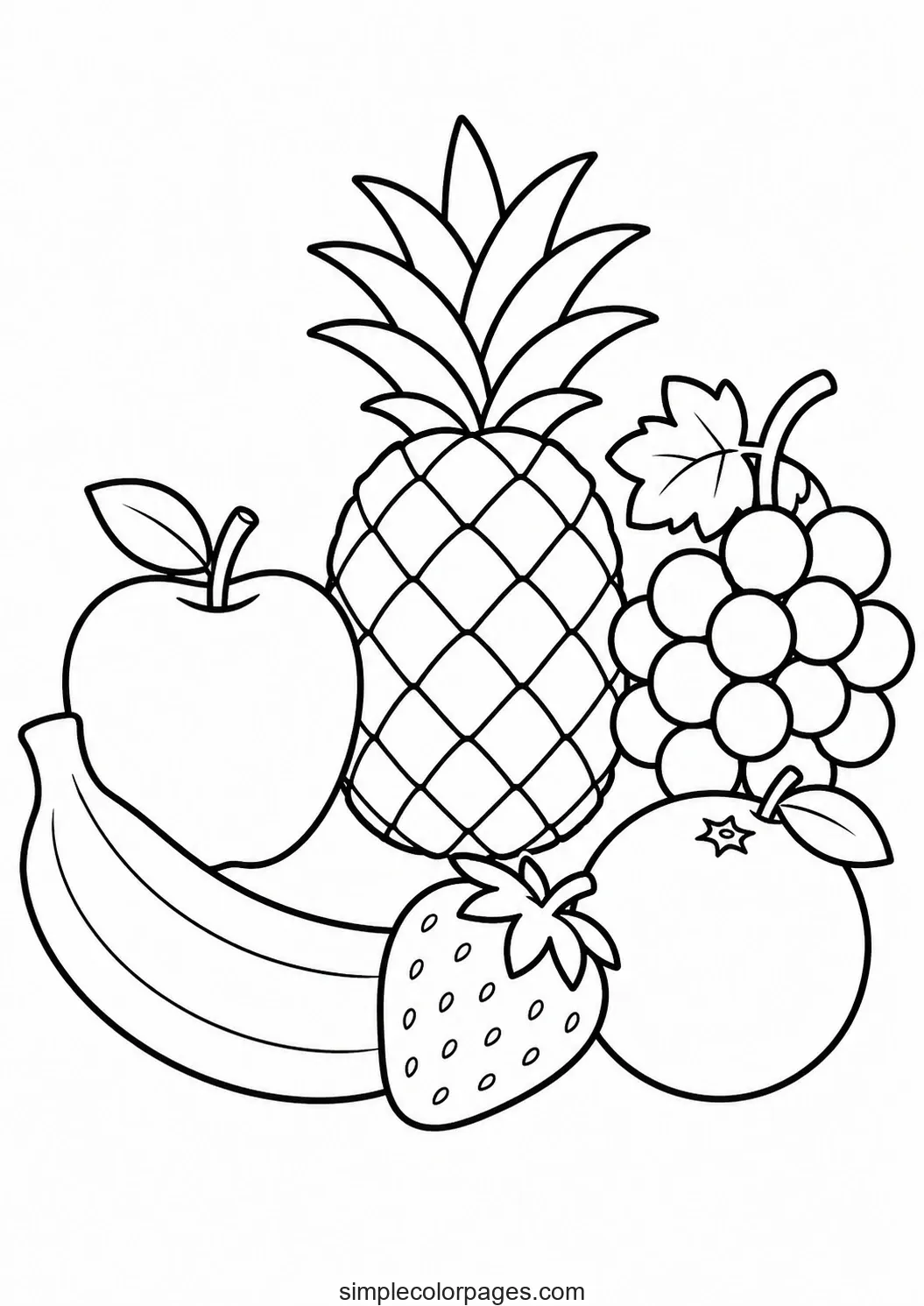 Preview of Fruit Coloring Pages