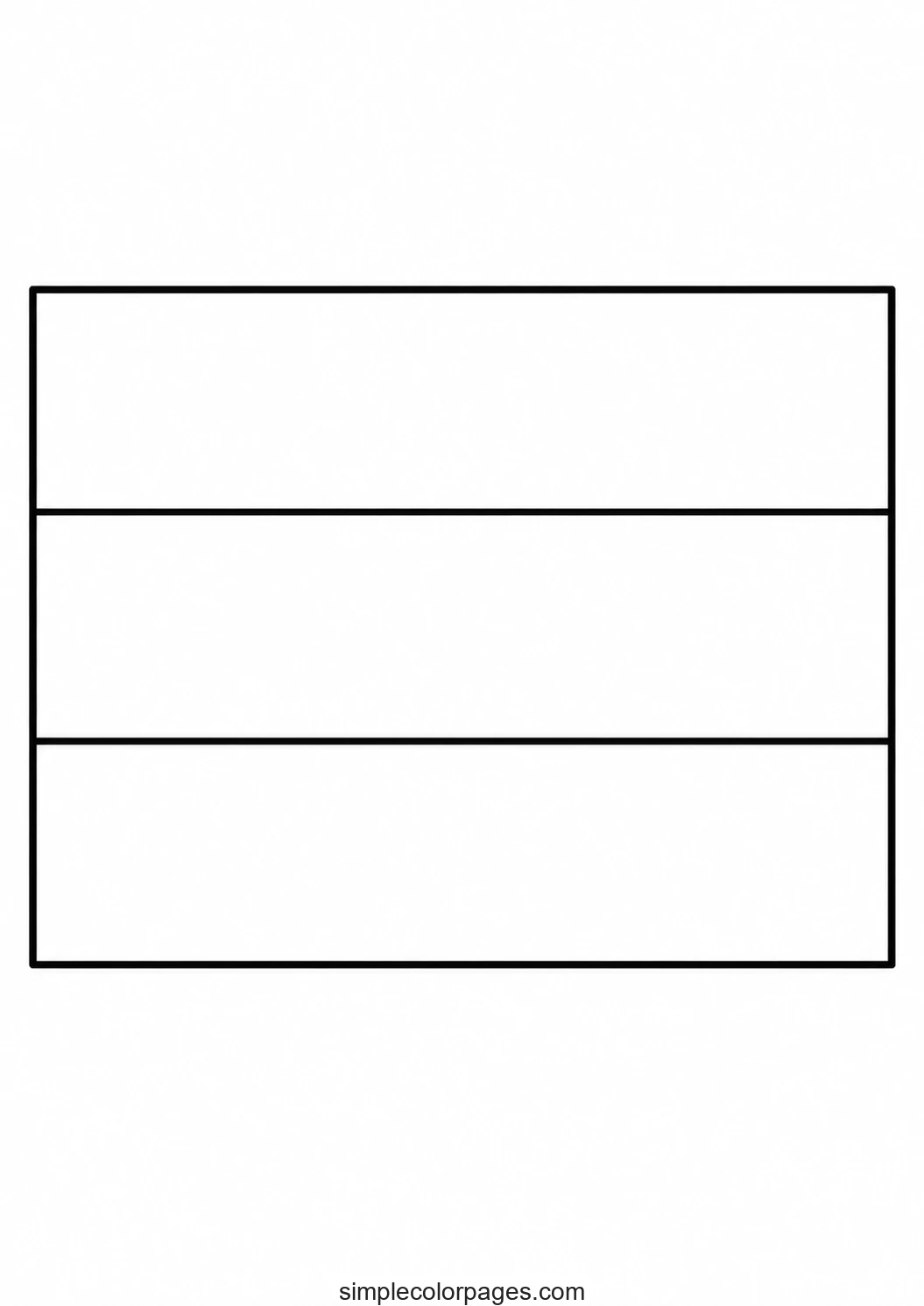 Preview of Hungary Flag Coloring Page