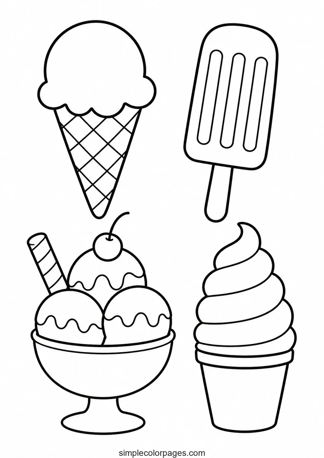 Preview of Food Coloring Pages