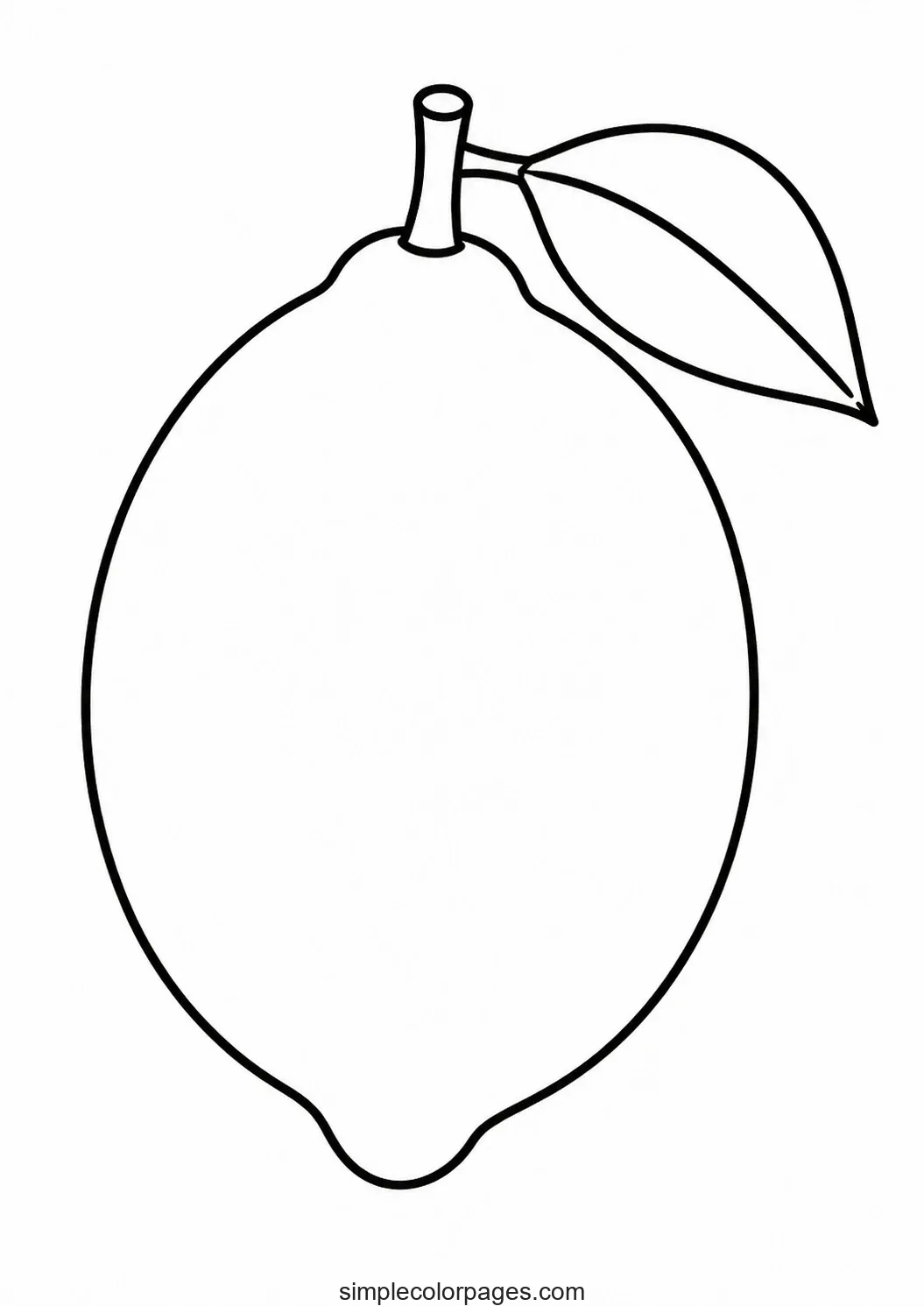 Preview of Lemon Coloring Page
