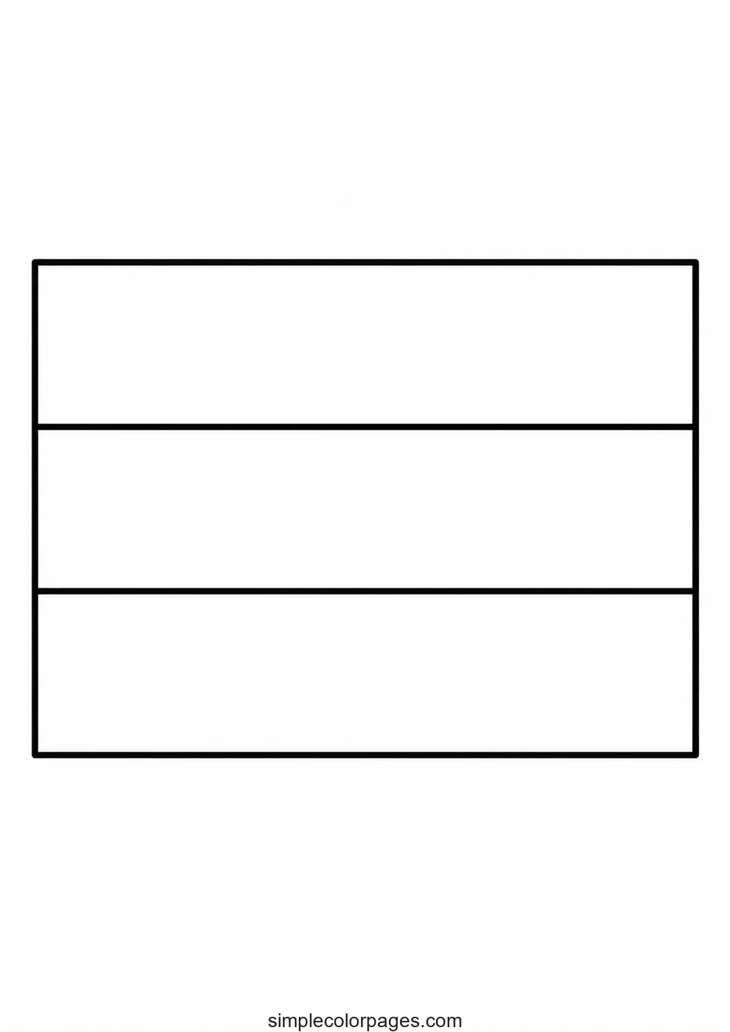 Preview of Luxembourg Flag Coloring Page