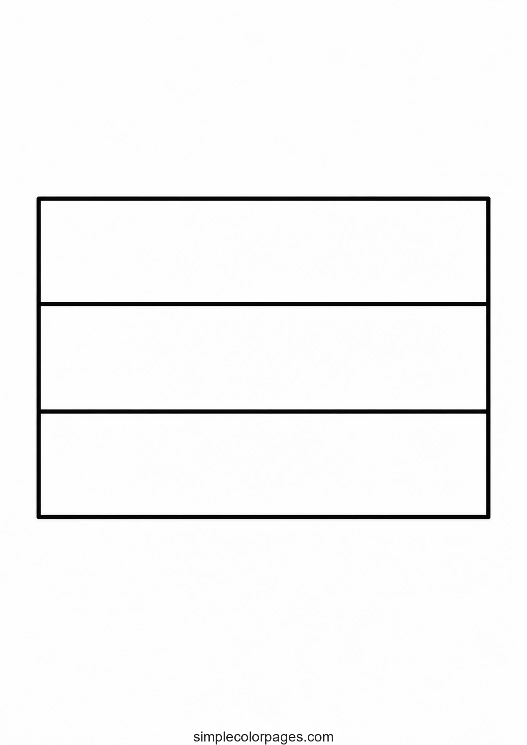 Preview of Netherlands Flag Coloring Page