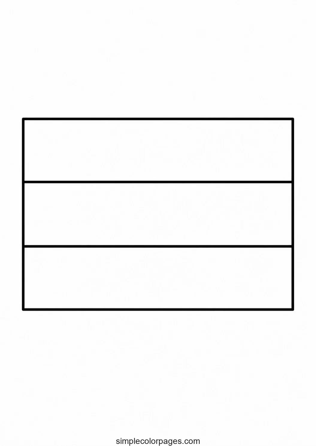 Preview of Netherlands Flag Coloring Page