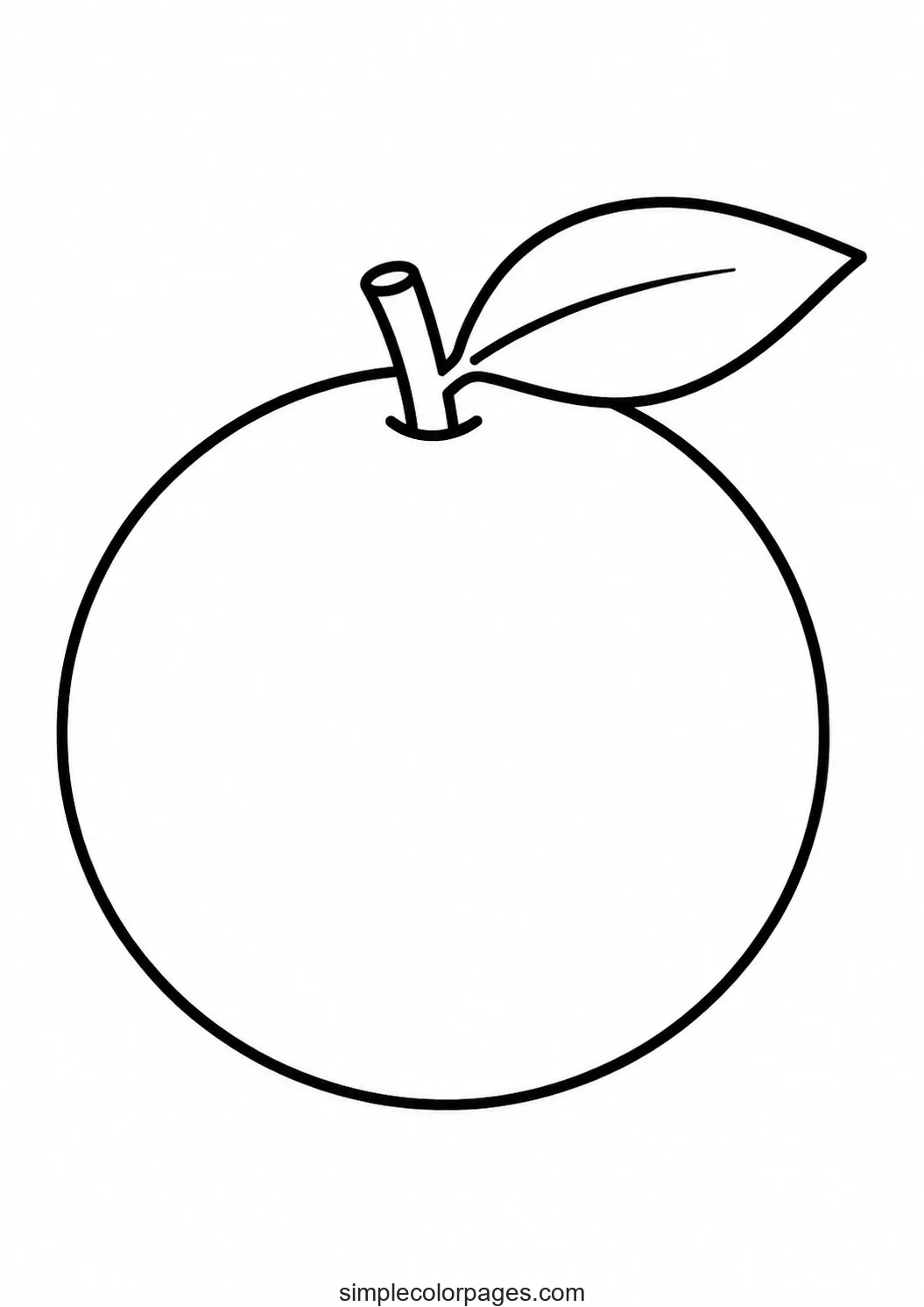 Preview of Orange Coloring Page