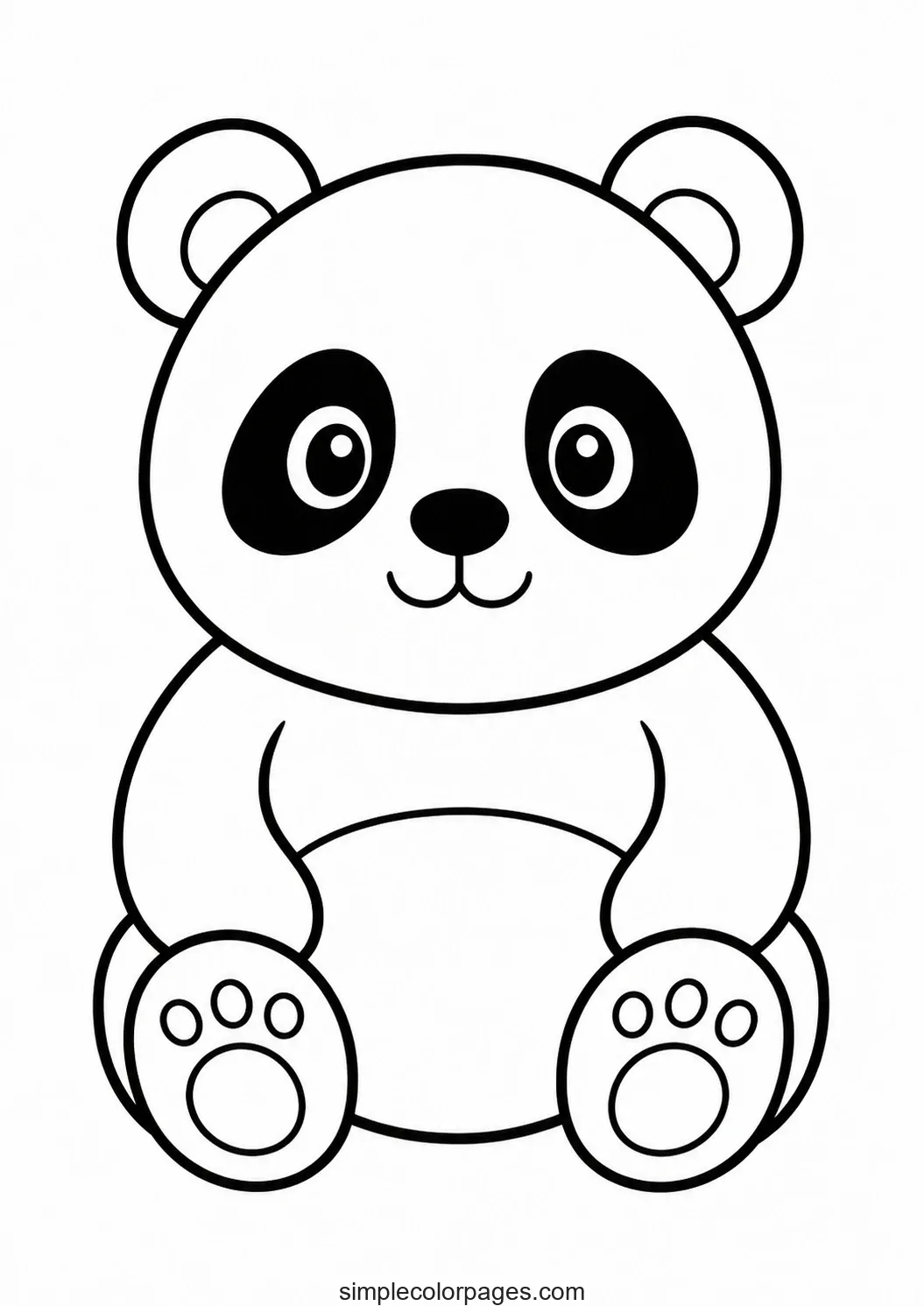 Preview of Panda Coloring Page