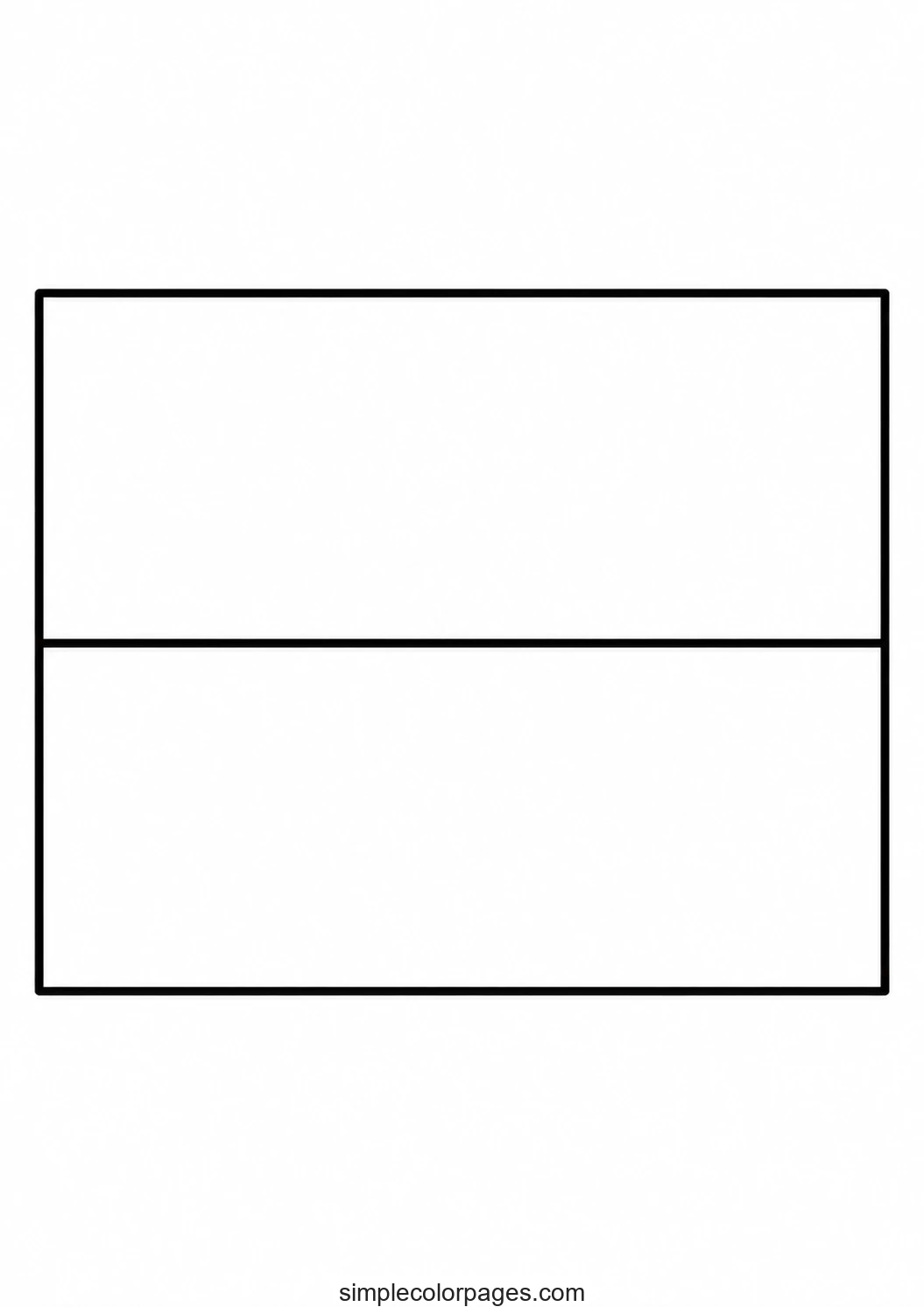 Preview of Poland Flag Coloring Page