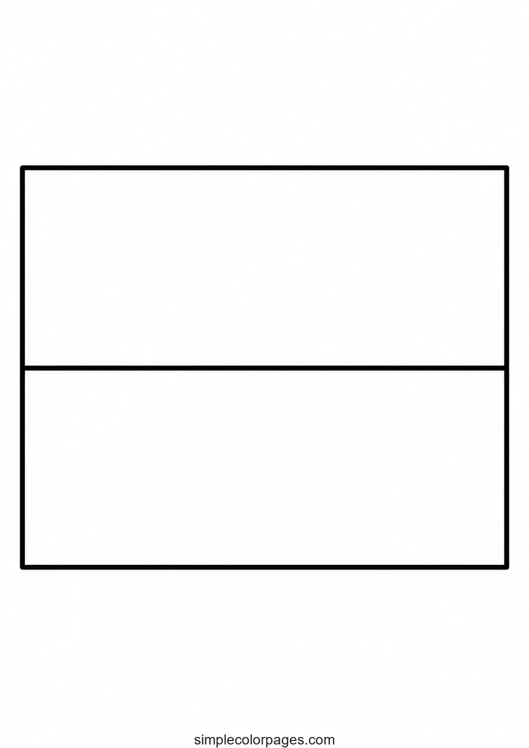 Preview of Poland Flag Coloring Page