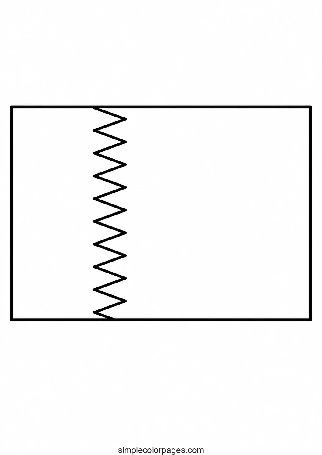 Preview of Qatar Flag Coloring Page