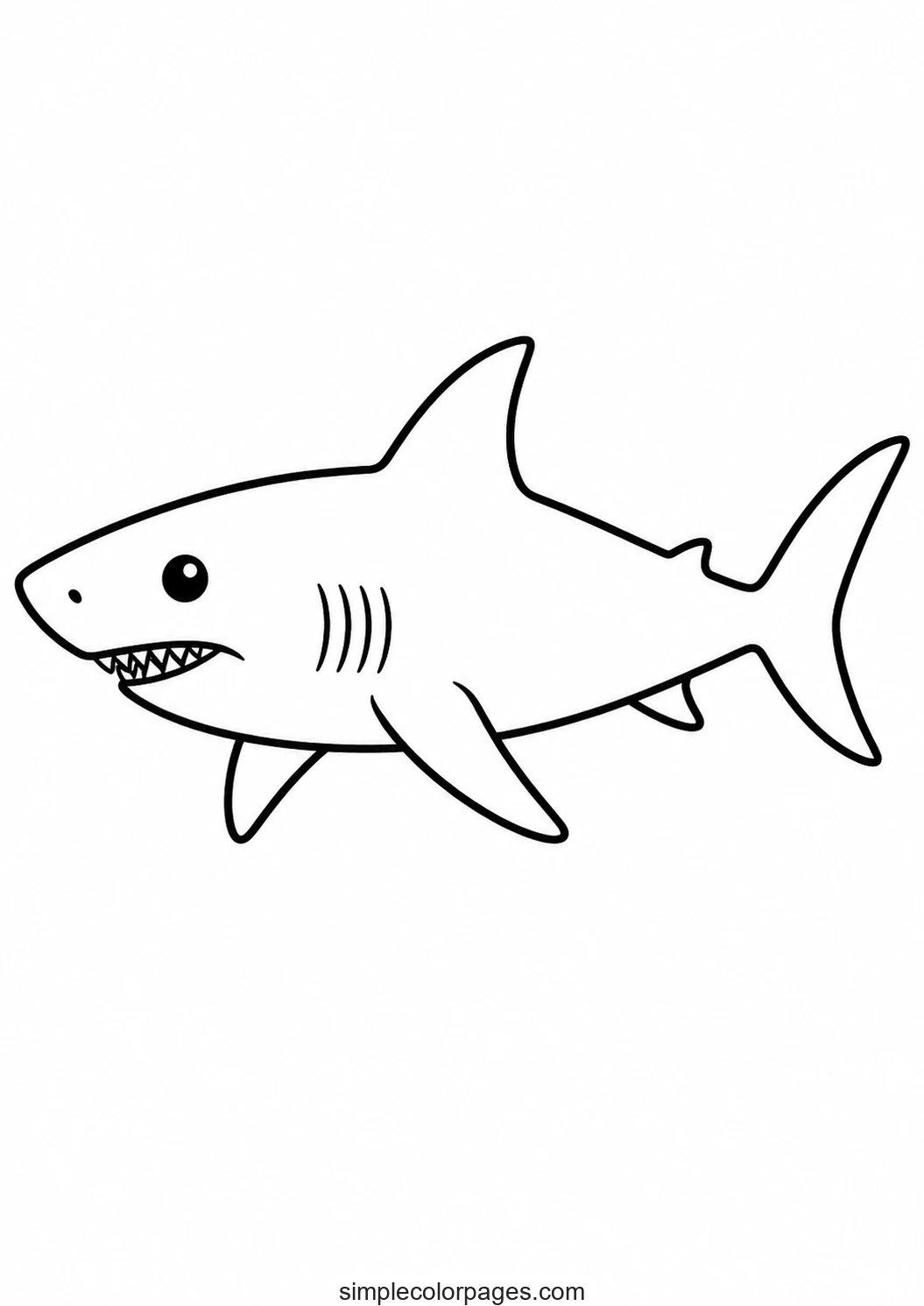 Preview of Shark Coloring Pages