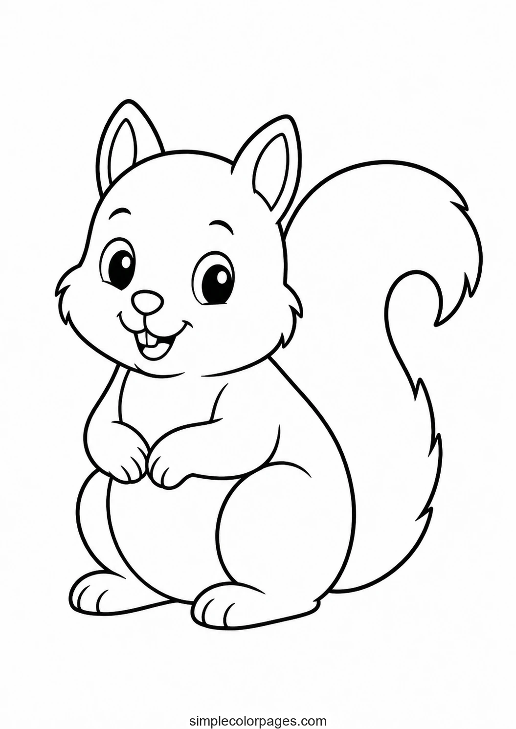 Preview of Squirrel Coloring Pages