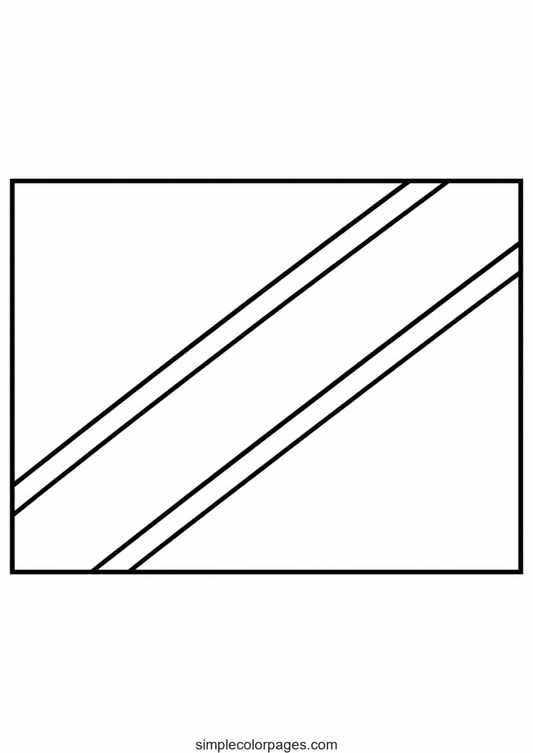 Preview of Tanzania Flag Coloring Page
