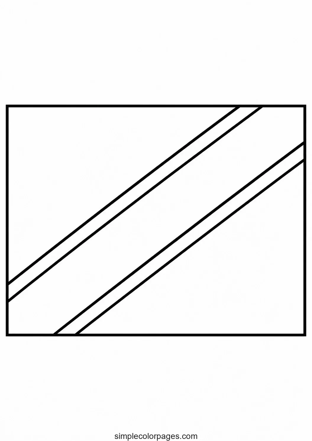 Preview of Tanzania Flag Coloring Page
