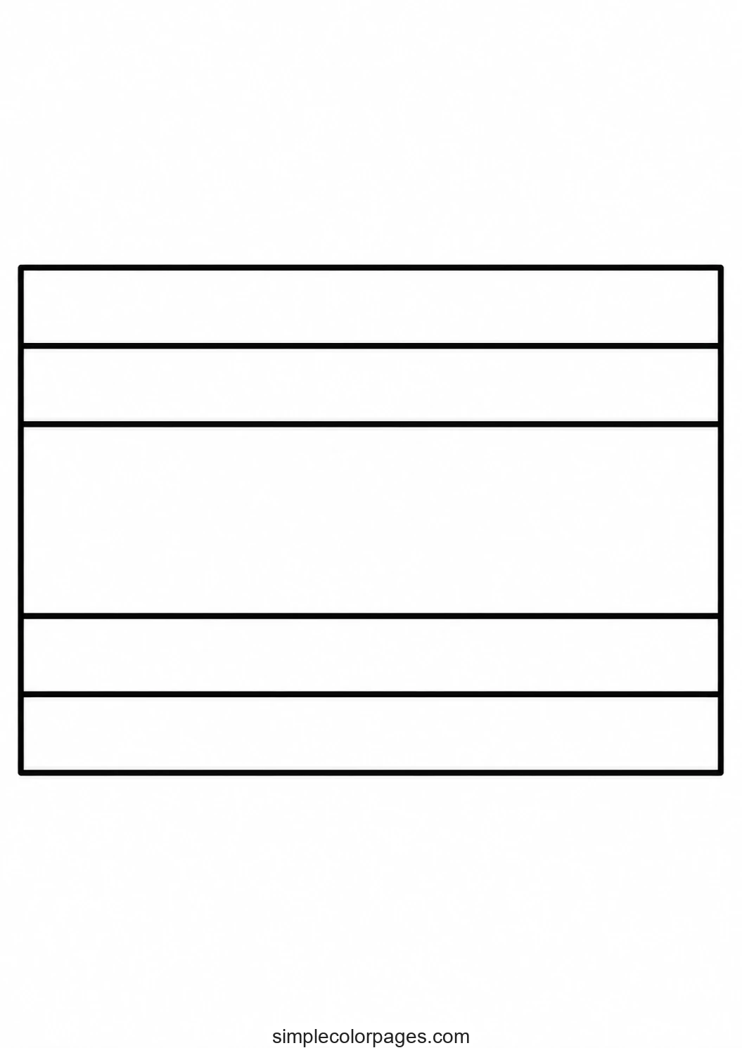 Preview of Thailand Flag Coloring Page