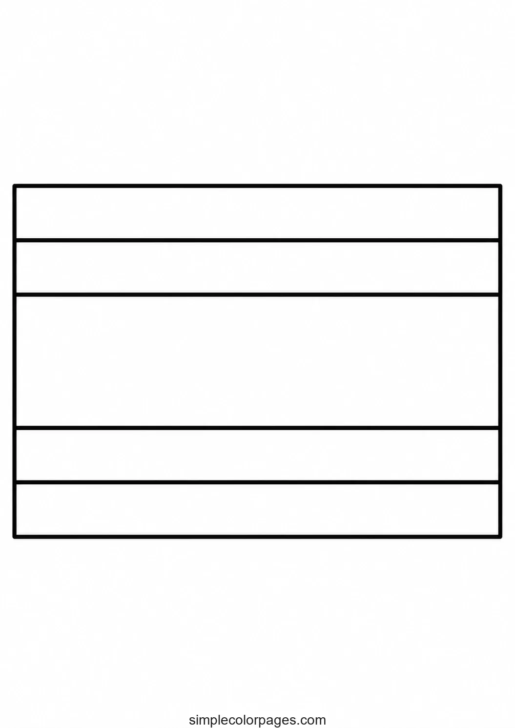 Preview of Thailand Flag Coloring Page