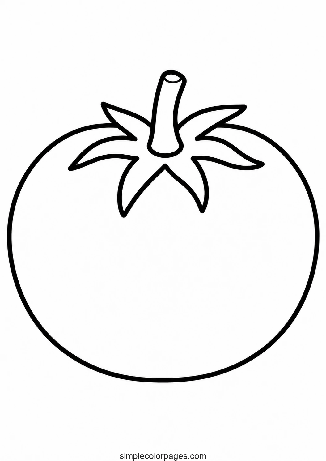Preview of Tomato Coloring Page