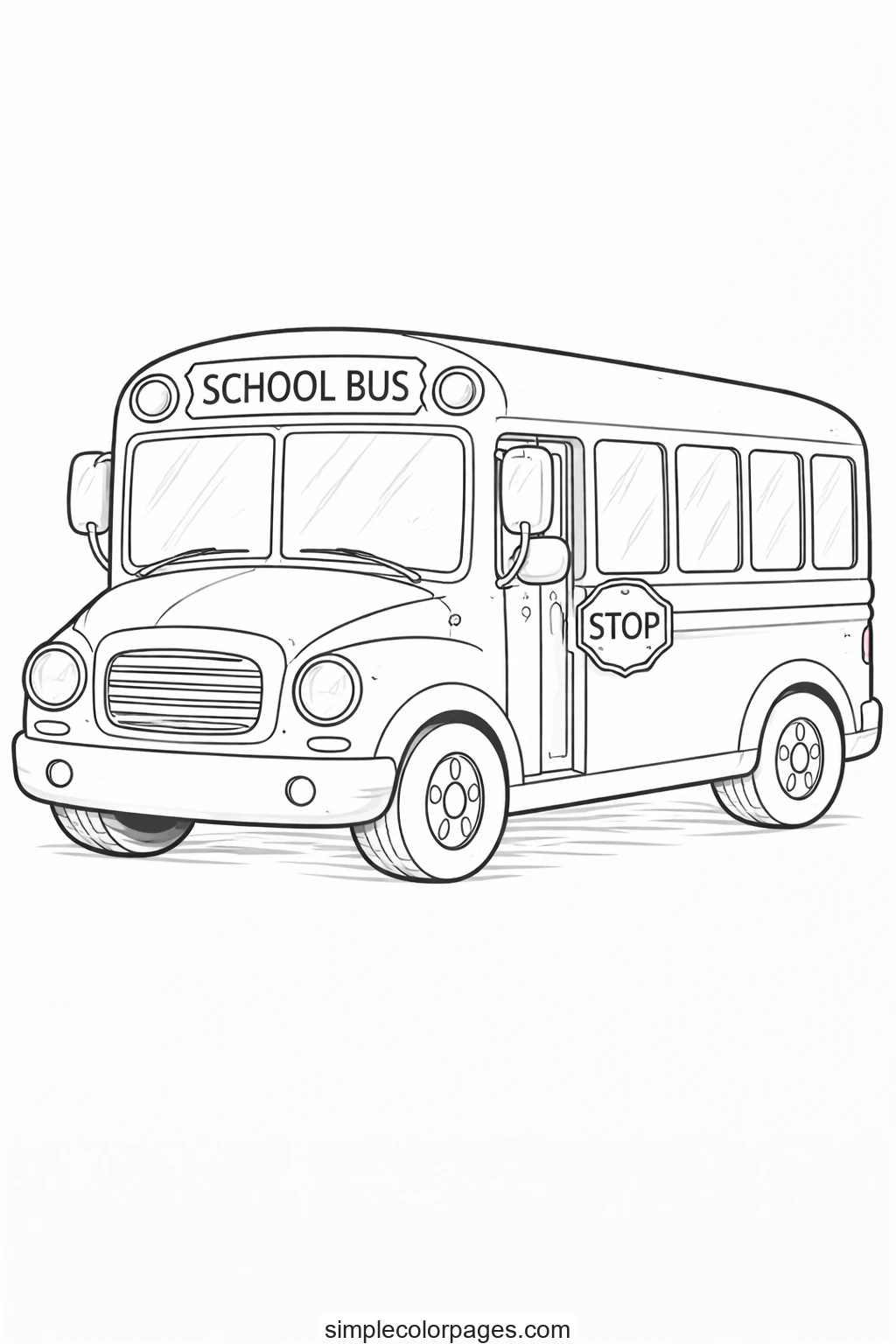 Preview of Bus Coloring Page