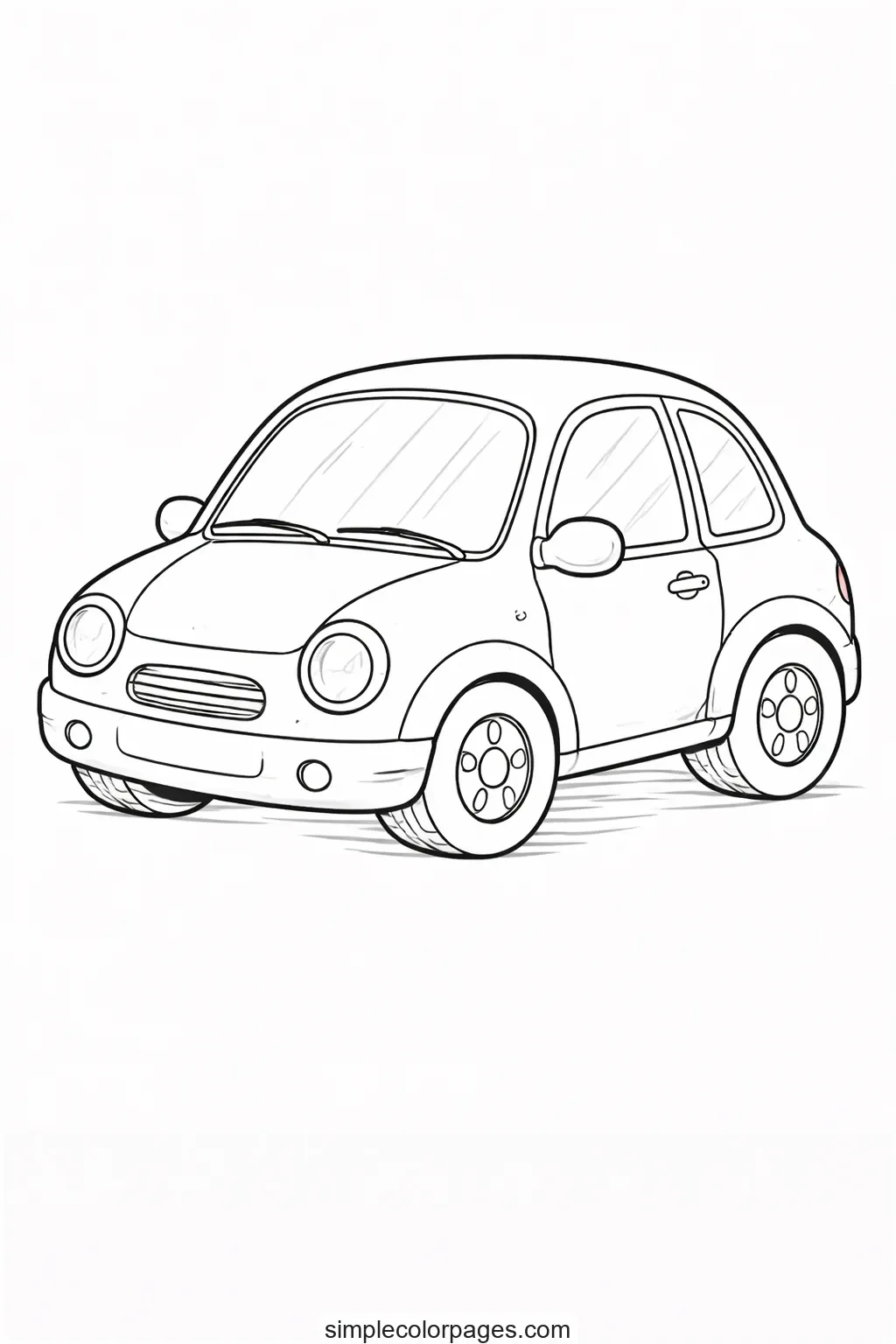 Preview of Car Coloring Page
