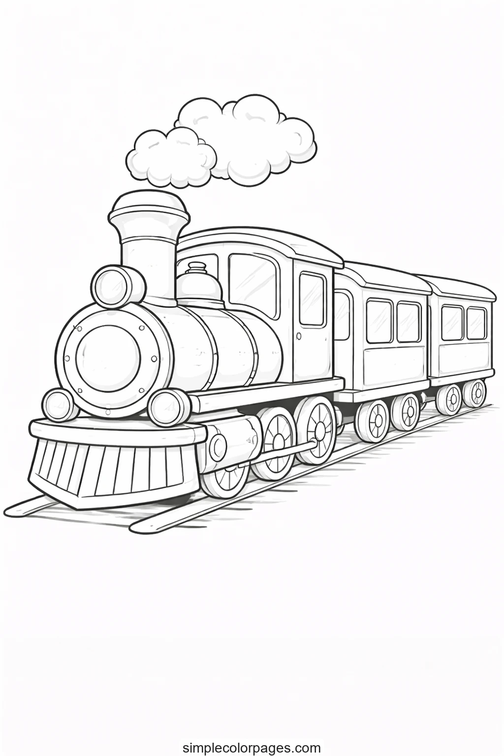 Preview of Train Coloring Page