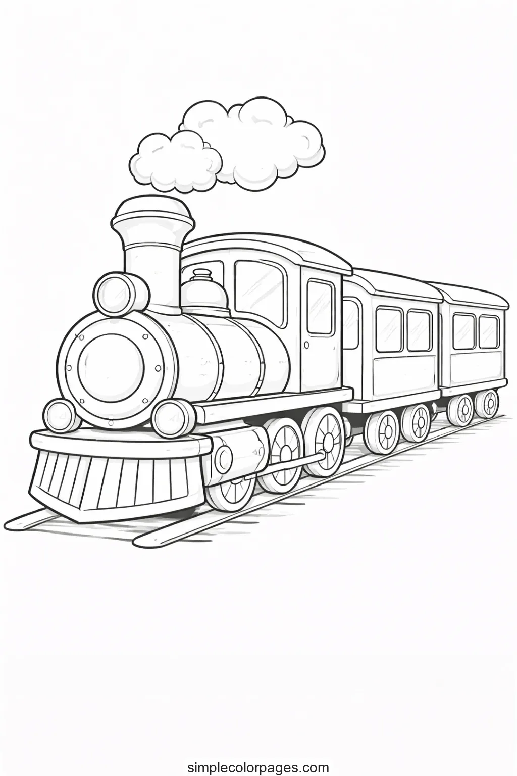 Preview of Train Coloring Page
