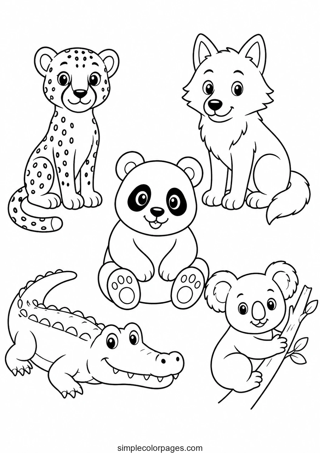 Preview of Wild Animal Coloring Pages